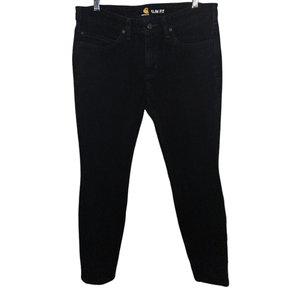 Carhartt Denim - Carhartt Slim Fit Black Straight Leg Jeans